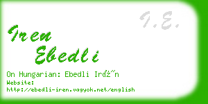 iren ebedli business card